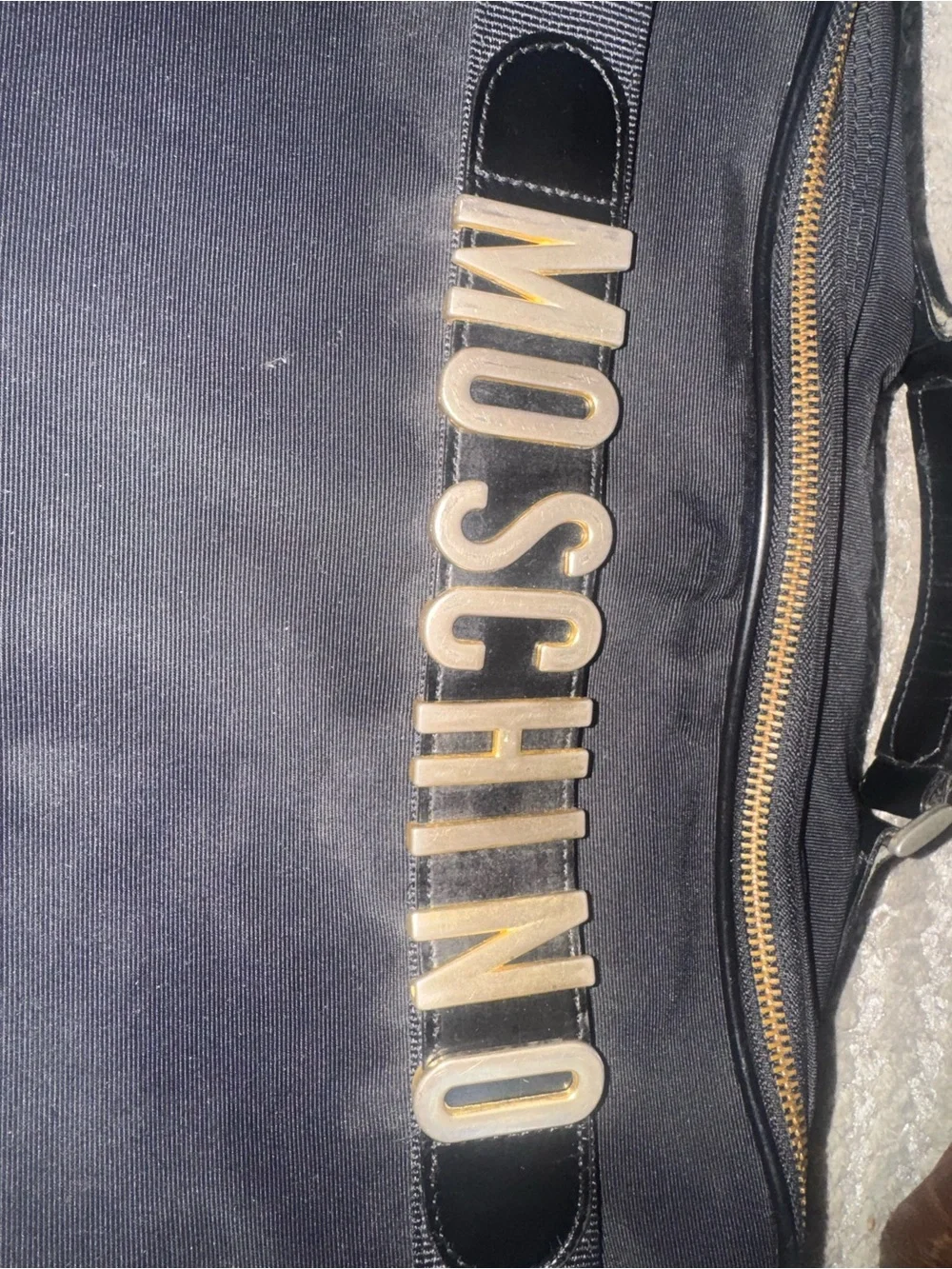 Moschino Black Messenger Bag